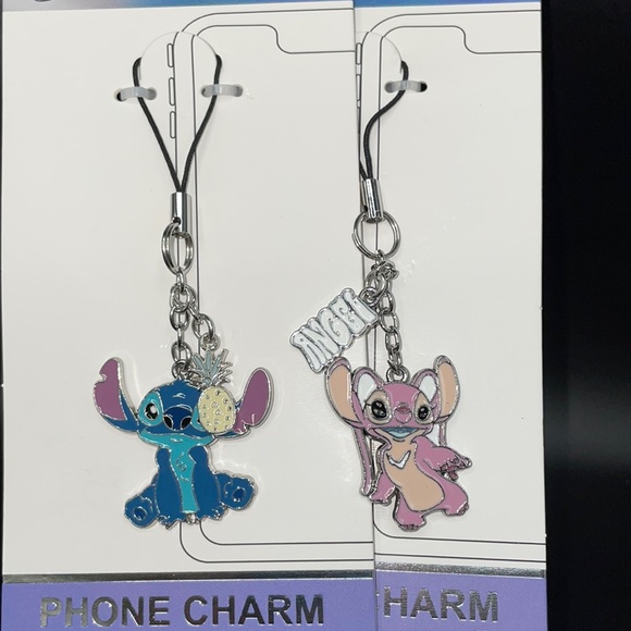 Lilo & Stitch Dangling Phone charm/keychain set - Picture 1 of 5